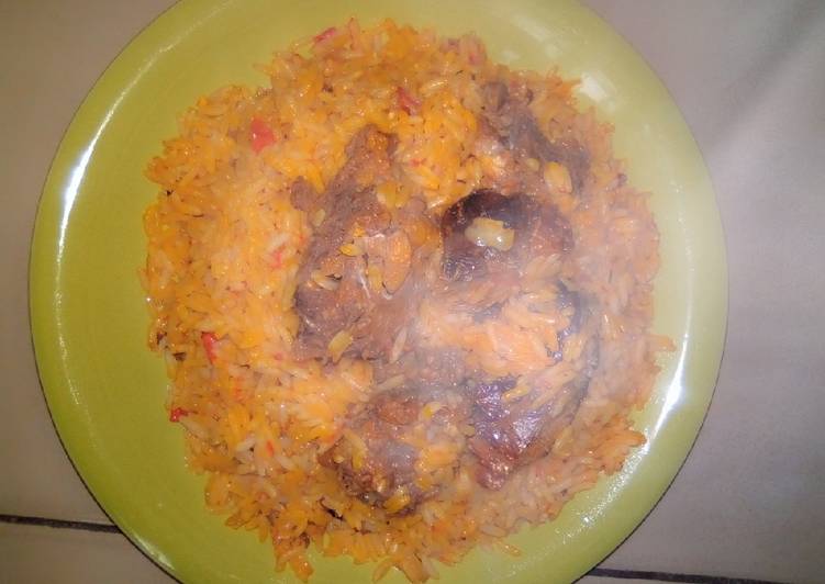 Recipe of Favorite Palm oil concotion jollop Rice