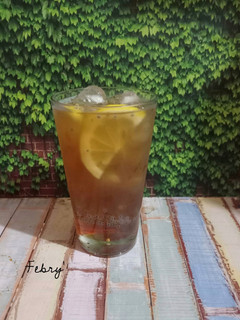 Foto resep Es Lemon Tea Selasih