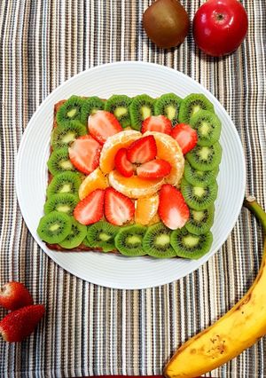 A picture of The real fruit cake #healthybaking.