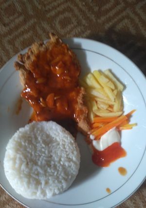 Foto resep Steak ayam barbeque sauce