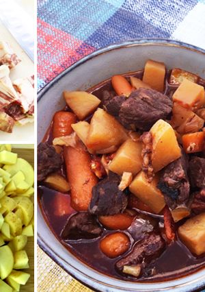 A picture of Pressure Cooker Fullblood Wagyu Beef and Bacon Stew.
