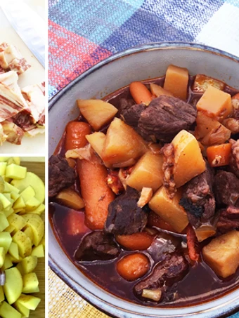 Simple Way Make Recipe Pressure Cooker Fullblood Wagyu Beef and Bacon Stew that is  Makes Drooling, Addictive}