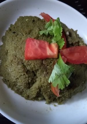 A picture of Lauer khosha baata(bottle gourd peel paste).