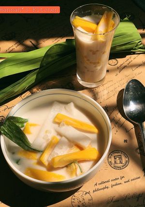 Hình của món Chè Mít (Jackfruit Sago Dessert).