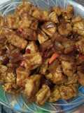Tahu Cecek Sapi Masak Kecap