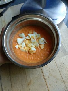 Una foto de Salmorejo a mi modo sin pan