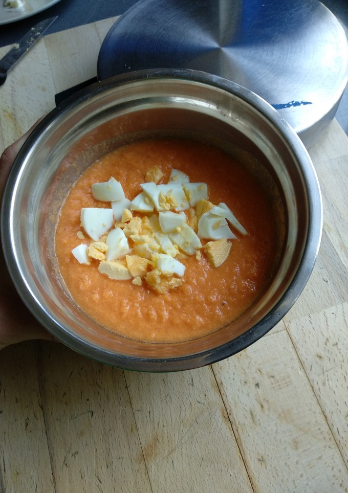 Una foto de Salmorejo a mi modo sin pan