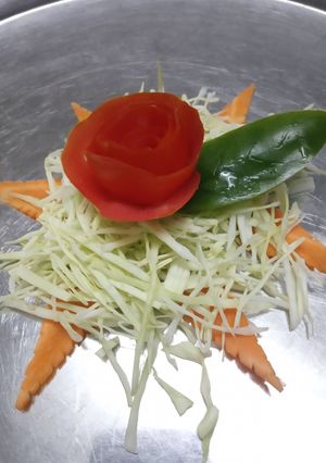 A picture of Vegetable carving.