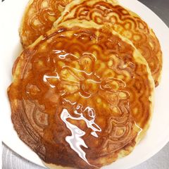 A picture of Low Carb (Keto-Friendly) Protein Pizzelle Pancakes.