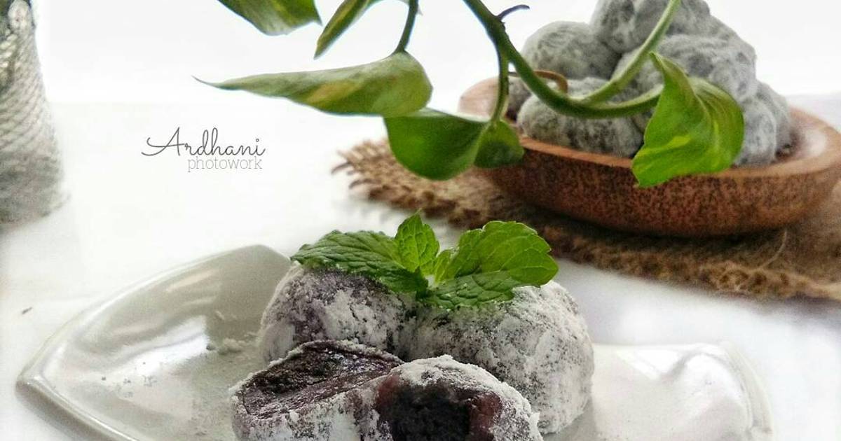 Resep Mochi Ketan Hitam Isi Oreo Oleh Ardhaniluvnabva Cookpad