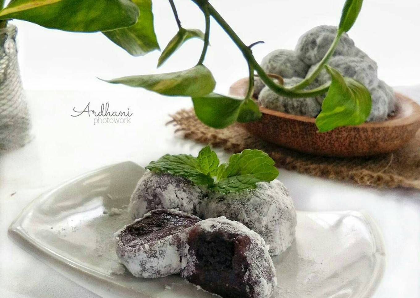 Resep Mochi Ketan Hitam Isi Oreo