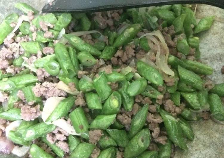 Resep Tumis buncis daging giling, Bisa Manjain Lidah