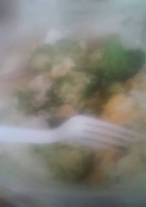 A picture of Easy rice and broc.
