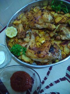 صورة لوصفة بطاطا بفروج السورية 😋