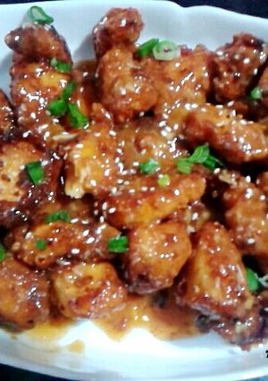 A picture of Chinese Orange Chicken.