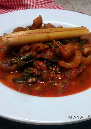 Foto resep Tumis Kikil Pedas