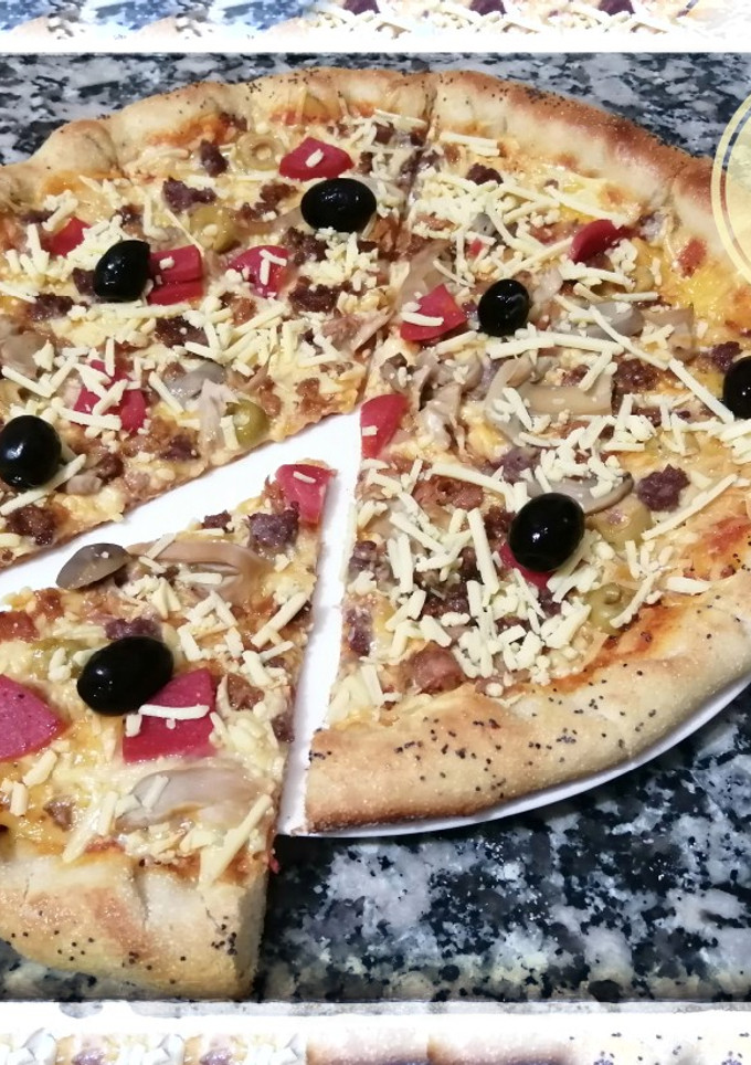 صورة لوصفة بيتزا