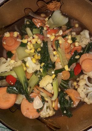 Foto resep Cah Pakcoy Pelangi Saus Tiram