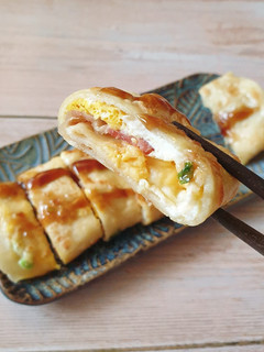 培根起司蛋餅 Bacon and Cheese Egg Pancake 的食譜成品照片