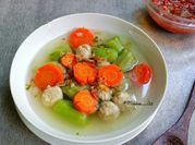 Gambar sup wortel gambas
