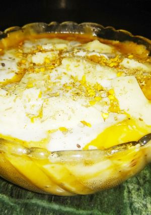 A picture of Chessy Creamy baked noodles bowl.