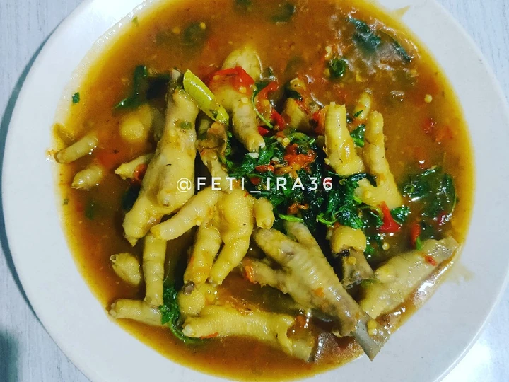 Cara Mudah Membikin Resep Ceker setan kuah kemangi yang Lezat Anti Ribet, Bikin Ngiler
