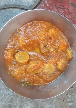 A picture of Gaate ki sbji.