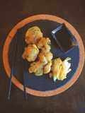 Frittelle di salicornia e alici con zenzero marinato