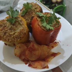 A picture of Stuffed Capsicum.