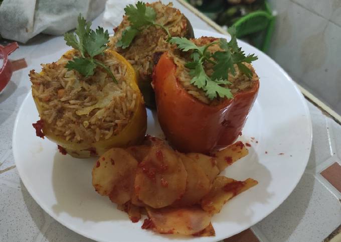 Recipe of Homemade Stuffed Capsicum