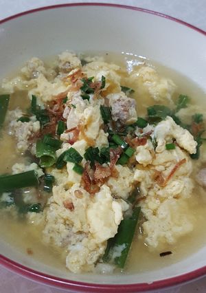 Foto resep Sup telur daging cincang