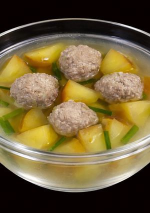Hình của món SP.0971 - Canh Táo Đỏ Thịt Viên.