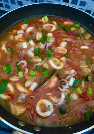 Foto resep Cumi Udang Saos Padang