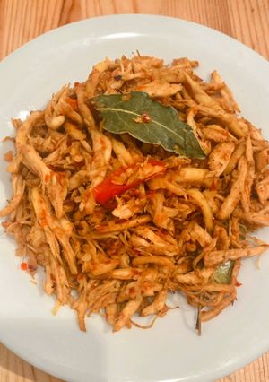 Foto resep Ayam suwir pedas tanpa santan