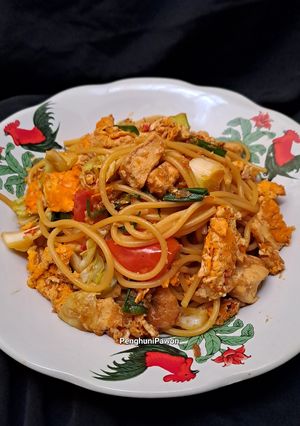 Foto resep Spaghetti Goreng Jawa Pedas