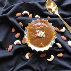 Amaranth halwa with jaggery A picture of Amaranth halwa with jaggery.