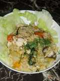 Arroz con pollo típico Colombiano