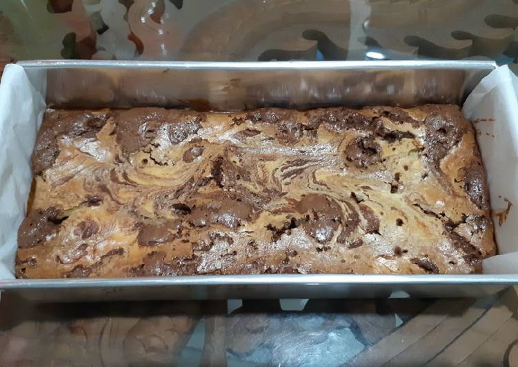 Cara Bikin Brownies cream cheese praktis