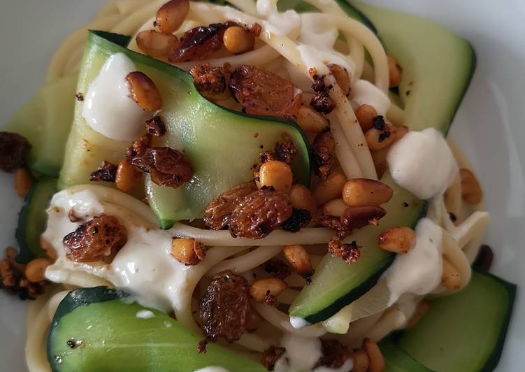 Comment Servir Spaghettis aux tagiatelles de courgette