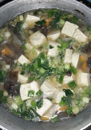 Foto resep Sup tahu jamur kuping