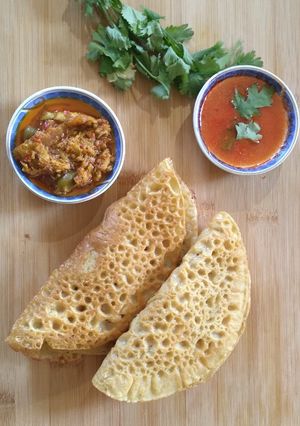 A picture of Potato besan wraps.