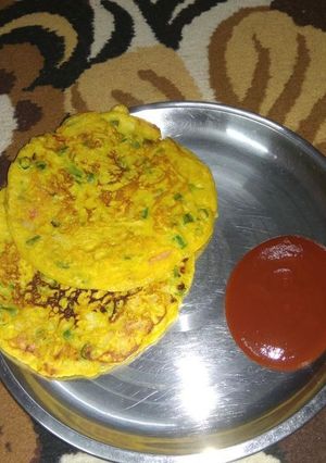 A picture of Besan ka chila.