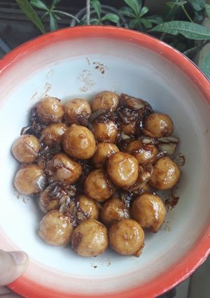 Foto resep Bakso Salmon Saus Teriyaki