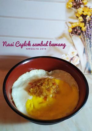 Foto resep Nasi Ceplok sambal bawang