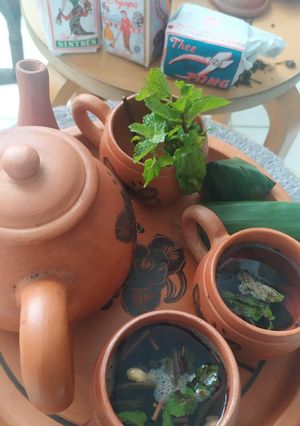 Foto resep Teh tubruk daun mint (Sintren Nyapu Tang Mint)