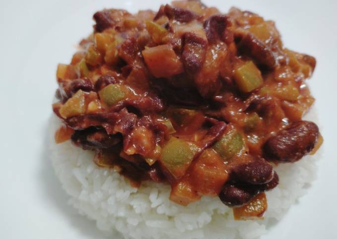 Recipe of Perfect Beans on rice