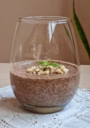 Una foto de Pudin de chía y cacao puro 🍨