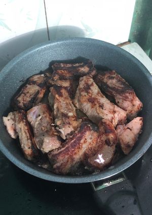 Hình của món Sườn chiên.