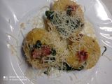 Spenótos ravioli