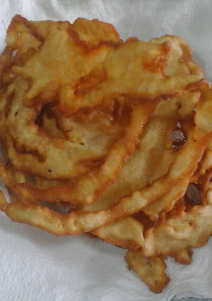 A picture of Homemade Funnel cakes.